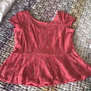 Lace Peplum Top Size XL